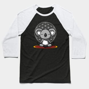 Koala Bear Meditation Baseball T-Shirt